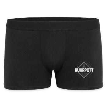 Souvenir vintage rétro Zeche de Ruhrpott Allemagne - Boxer Homme - noir - Devant