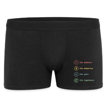Pleine conscience, moments, souvenirs, bonheur - Boxer Homme - noir - Devant