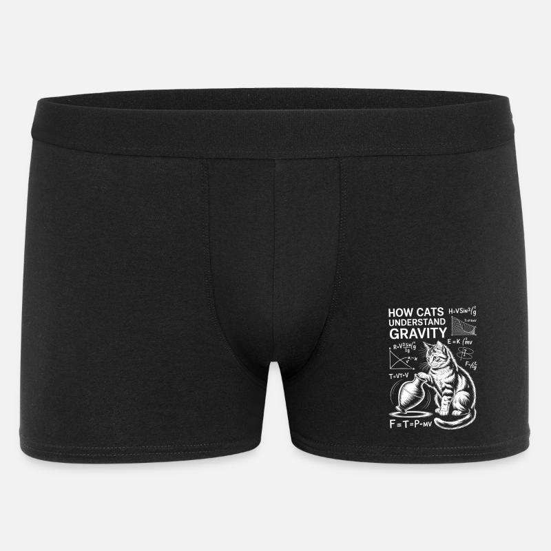 Physics Cats Sayings Math Joke Physics Gift - Men's Boxer Shorts - black