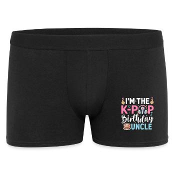 I'm The K-Pop Birthday Uncle - Männer Boxer Shorts - Schwarz - Vorne