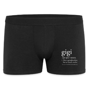 Chemise Grandma Drôle Gigi Definition - Boxer Homme - noir - Devant