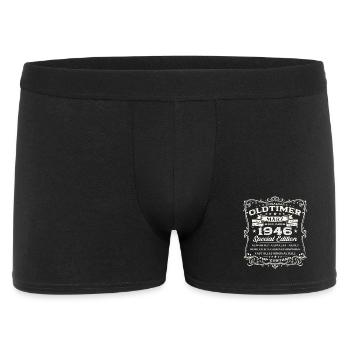 80. Geburtstag Geschenk Mann Oldtimer März 1946 - Männer Boxer Shorts - Schwarz - Vorne