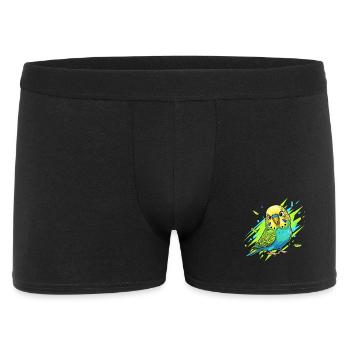 Neon Budgie Color Explosion - Men's Boxer Shorts - black - Front