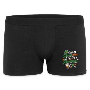 Ready in front of shenanigans | St. Patrick's Day - Men's Boxer Shorts - black - Front