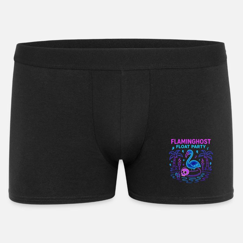 Flaminghost Float Party Halloween Pool - Männer Boxer Shorts - Schwarz
