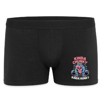 Cadeau de la blague de fitness Gym Bear Chunky Hunky Hunky Dicts de Fitness - Boxer Homme - noir - Devant
