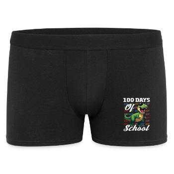 100 Days of School Dino Tally List - Men's Boxer Shorts - black - Front