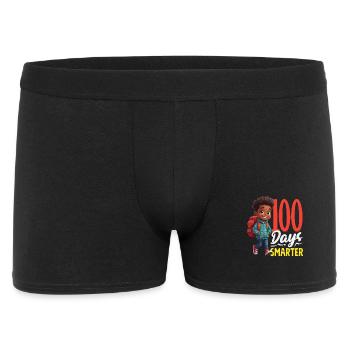 100 Days Smart Student with Backpack - Men's Boxer Shorts - black - Front