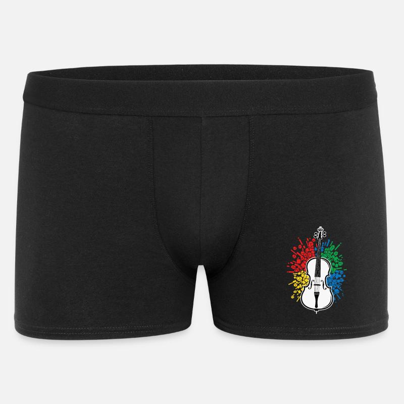Cello Player Musikabstrakt - Boxer Shorts til mænd - sort