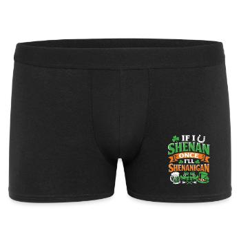 Ready in front of shenanigans | St. Patrick's Day - Men's Boxer Shorts - black - Front