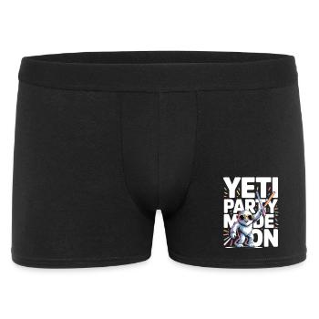 Mode Yeti Party – Monstre de fête drôle - Boxer Homme - noir - Devant