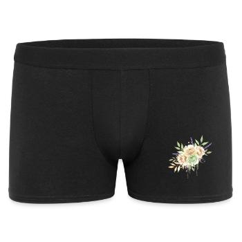 Floral Bouquet Watercolor Vintage - Men's Boxer Shorts - black - Front