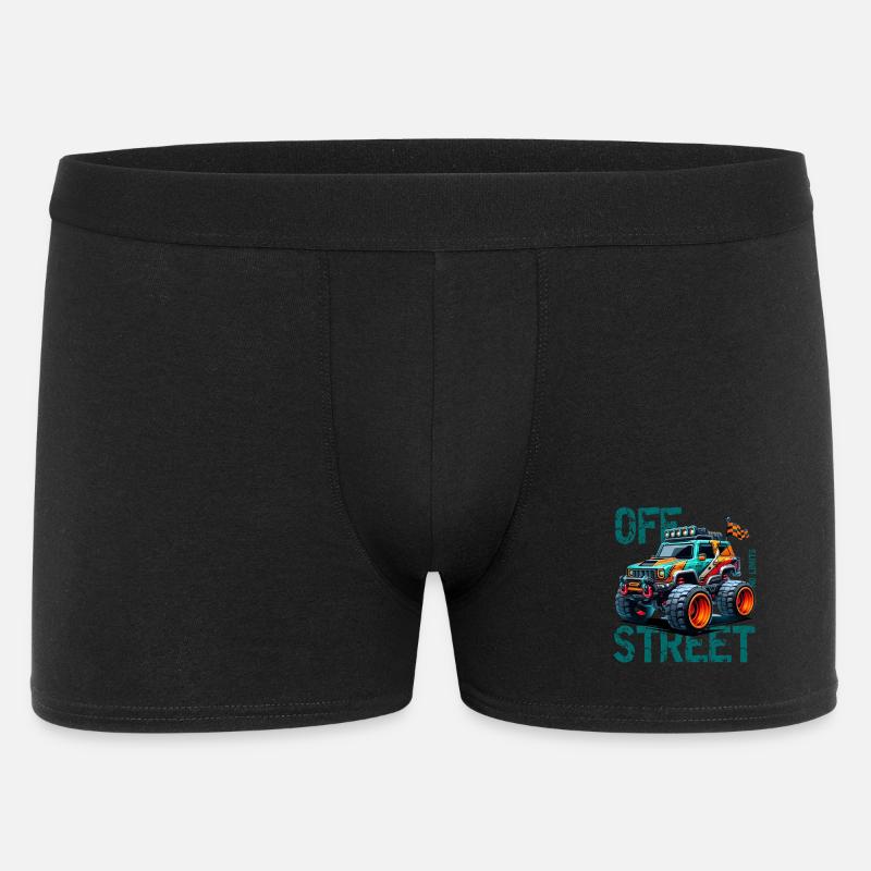 Offroad Monstertruck 4x4 - Männer Boxer Shorts - Schwarz