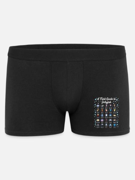 Leitfaden zur wissenschaftlichen Quallenbiologie - Männer Boxer Shorts - Schwarz