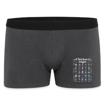 Guide To Jellyfish Scientific Biology - Men's Boxer Shorts - charcoal grey - Front