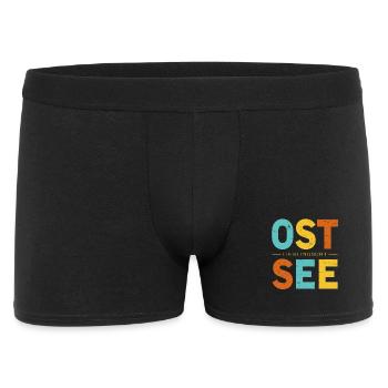 Mein Lieblingsort Ostsee Retro Küsten Design - Männer Boxer Shorts - Schwarz - Vorne