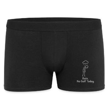 Rain No Golf Today Golfer Gift Idea Golfer - Men's Boxer Shorts - black - Front
