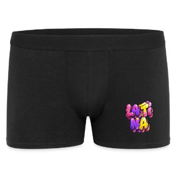 Neon Graffiti Lettering Gradient - Men's Boxer Shorts - black - Front