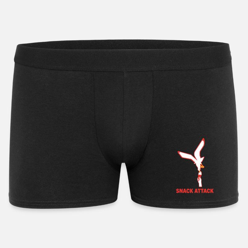 Snack Attack Möwe Eis - Männer Boxer Shorts - Schwarz