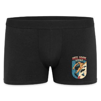 Indoor Klettern Indoorklettern Heel Hook Hero - Männer Boxer Shorts - Schwarz - Vorne