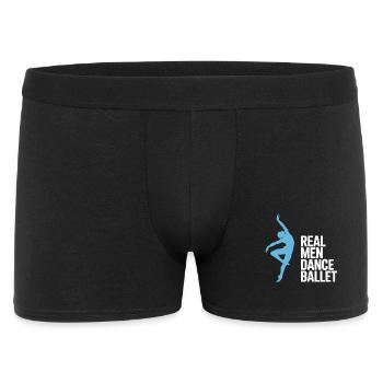 Real Men Dance Ballet T-Shirt – Ballet Dancer - Men's Boxer Shorts - black - Front
