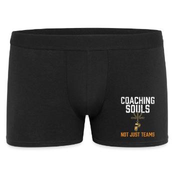 Coaching Souls Not Just Teams Jesus Papa Faith - Men's Boxer Shorts - black - Front