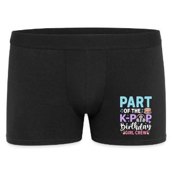 Part Of The K-Pop Birthday Girl Crew - Men's Boxer Shorts - black - Front