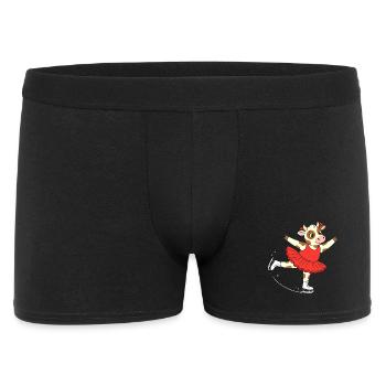 Vache en robe de ballet - Boxer Homme - noir - Devant