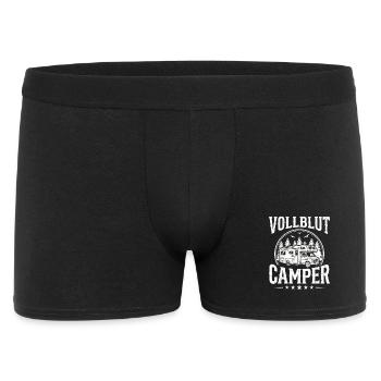 Camper Shirt for Real Camping Fans - Men's Boxer Shorts - black - Front