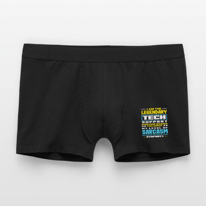 Legendärer Tech Support Sarkasmus IT Admin Männer Boxer Shorts