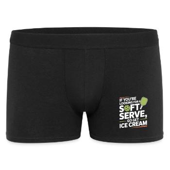 Pickleball Spieler Looking For Soft Serve Dinking - Männer Boxer Shorts - Schwarz - Vorne