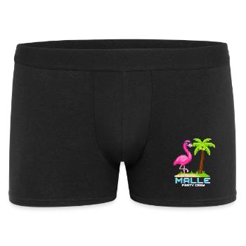 Malle Party Crew Flamingo - Men's Boxer Shorts - black - Front