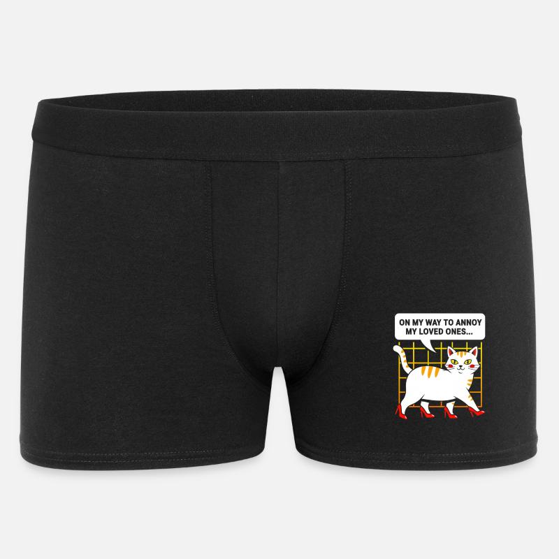 High-Heel Cat: Cheeky and Charming - Men's Boxer Shorts - black