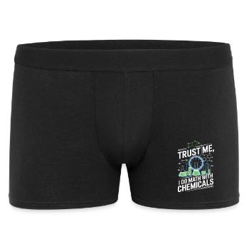 Trust me, I'm counting on chemicals - Men's Boxer Shorts - black - Front