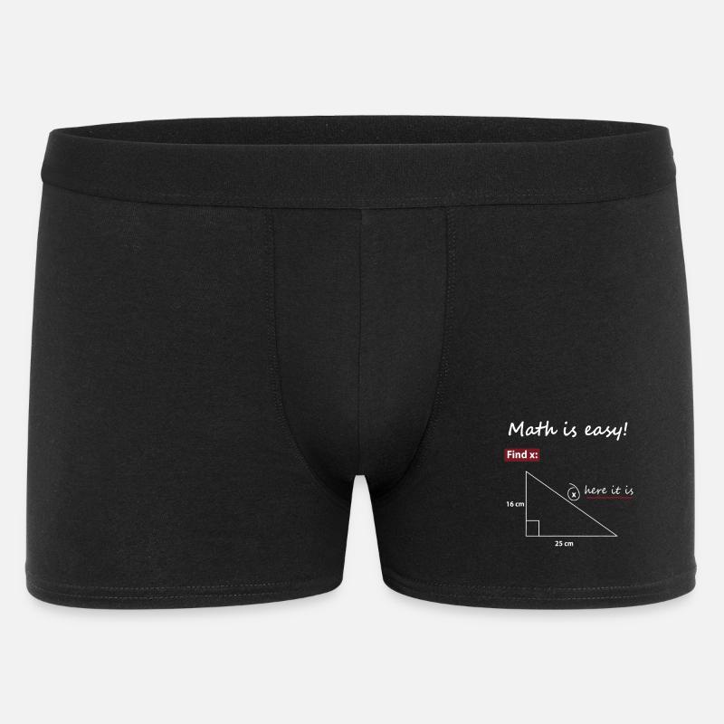 Find X Triangle Math Art - Men's Boxer Shorts - black
