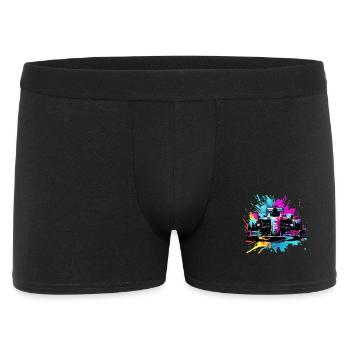 Racing Cars Colorful Splash Art Car Racer - Men's Boxer Shorts - black - Front