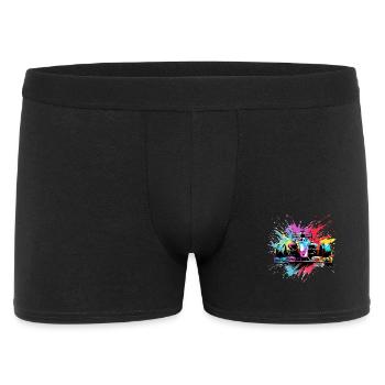 Speed Cars Racer Colorful Splash Art Racing - Men's Boxer Shorts - black - Front