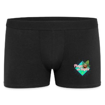Playa del Ingles Gran Canaria Kanarische Souvenir - Männer Boxer Shorts - Schwarz - Vorne