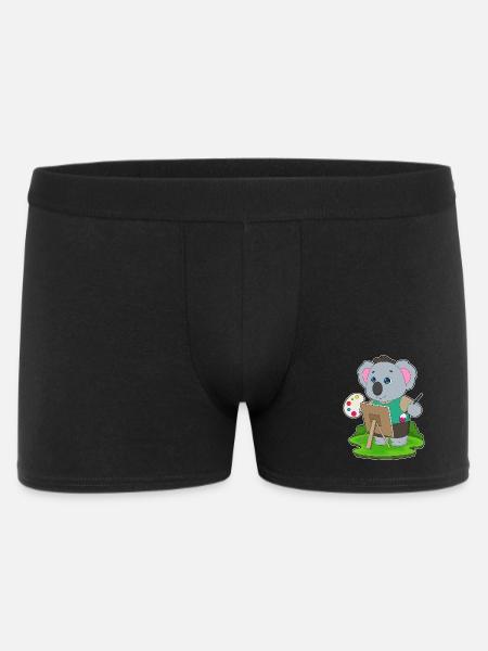 Koala Painter Brush Painting - Men's Boxer Shorts - black