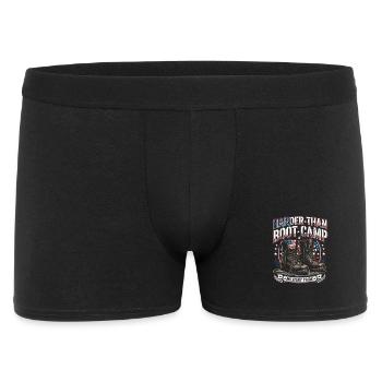 Army Mama I Didn't Raise A Quitter Patch - Men's Boxer Shorts - black - Front