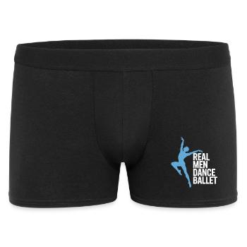 T-shirt de ballet de danse masculine – Danseur de ballet - Boxer Homme - noir - Devant