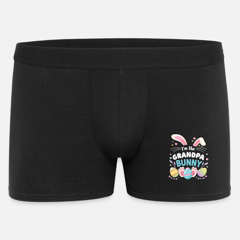 Je suis Papi Lapin Sweet - Boxer Homme - noir