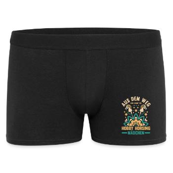 Steckenpferd Hobbyhorse Hobby Horsing - Männer Boxer Shorts - Schwarz - Vorne