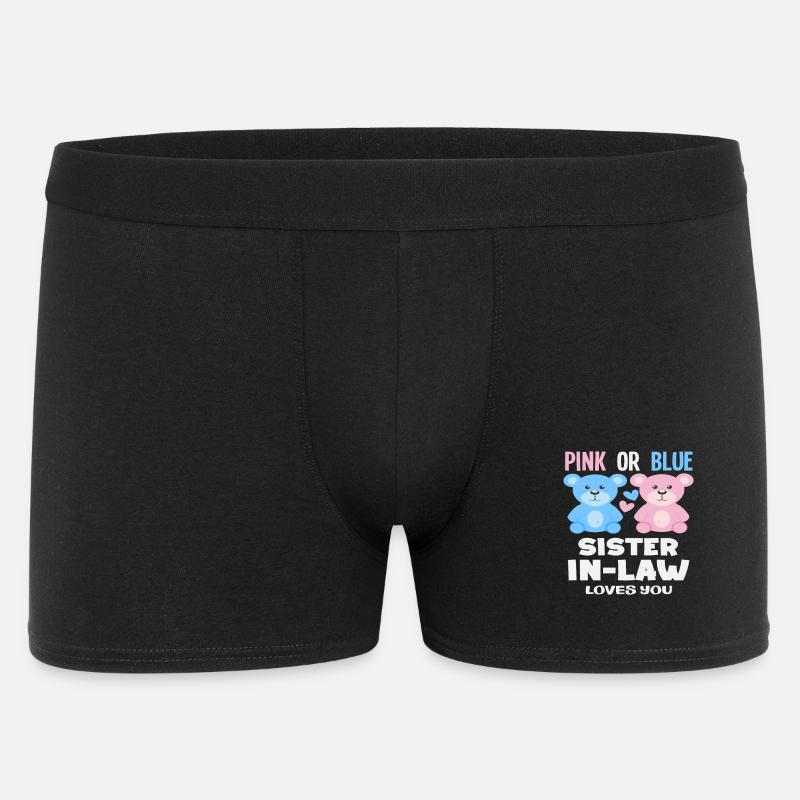 Pink Oder Blau Stiefschwester Liebt Dich - Männer Boxer Shorts - Schwarz