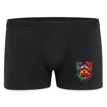 Yorkie | Terrier Pop Art - Men's Boxer Shorts - black - Front