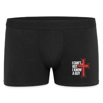 Je ne peux pas, mais je connais un gars qui croise - Boxer Homme - noir - Devant