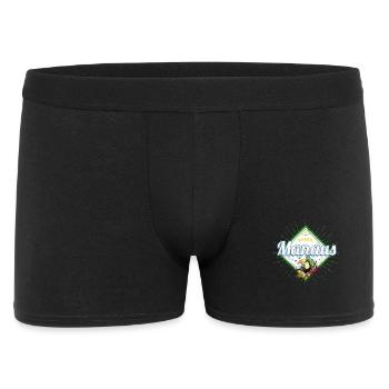 Manaus Brasilien Vintage Design mit Tukan Souvenir - Männer Boxer Shorts - Schwarz - Vorne