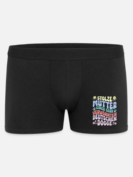 Stolze Hundemama einer Dogge - Männer Boxer Shorts - Schwarz