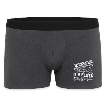  Piccolo Call it Flute one more time Marching Band - Men's Boxer Shorts - charcoal grey - Front