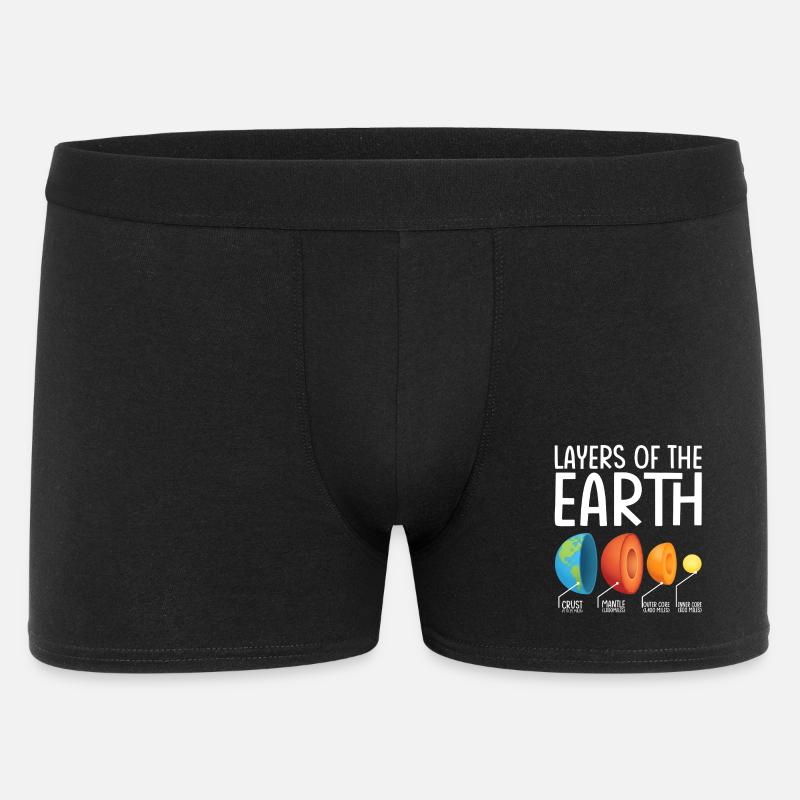 Diagramme des couches terrestres d’explosion - Boxer Homme - noir